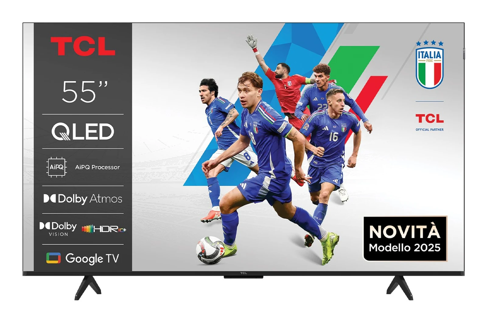 Telewizor TCL 55P7K QLED 55'' 4K Ultra HD z Google TV — zdjęcie 1 z 8