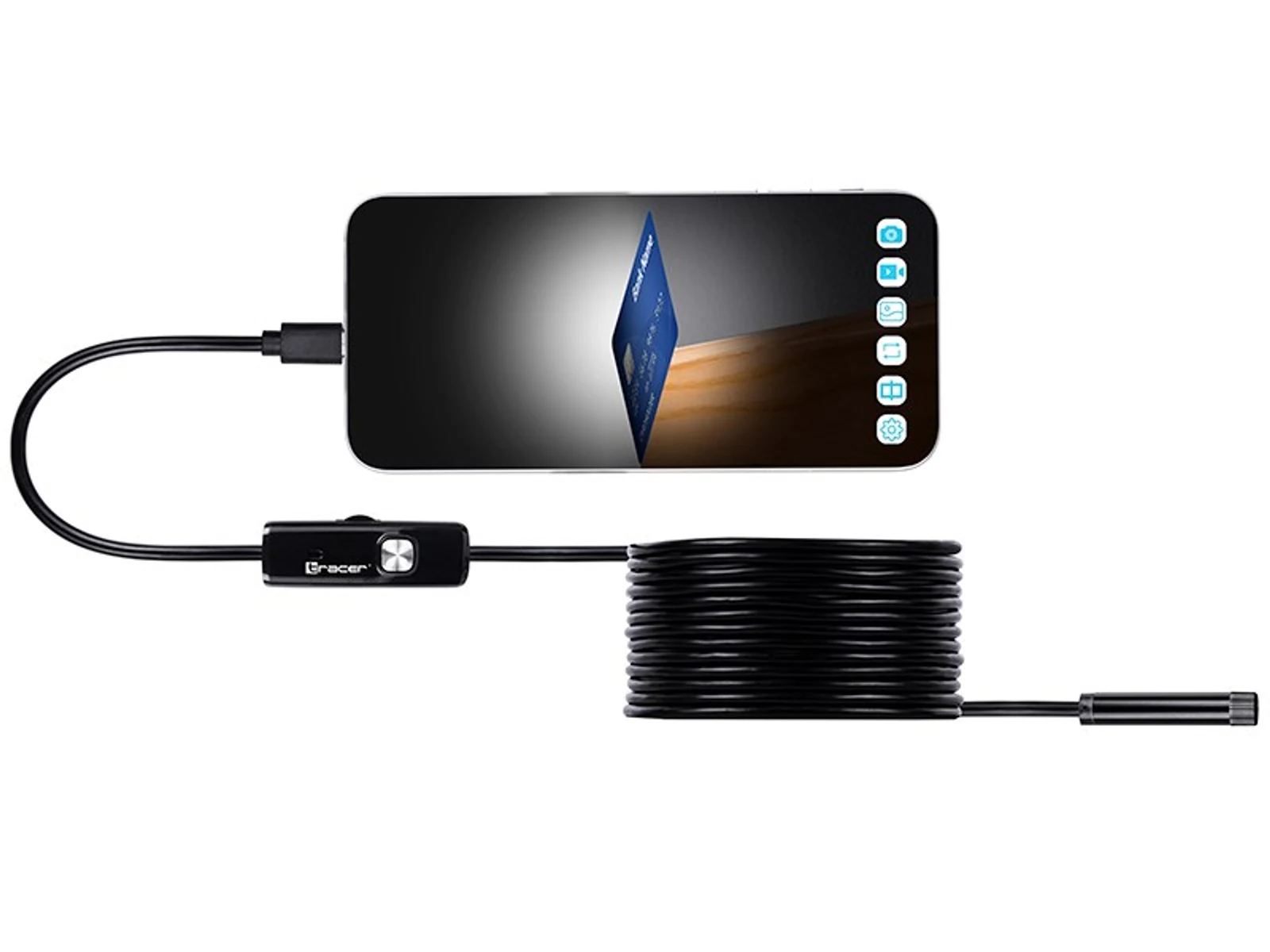 TRACER KAMERA ENDOSKOPOW HARDWIRE 5M 7MM LED USB-C — zdjęcie 1 z 6