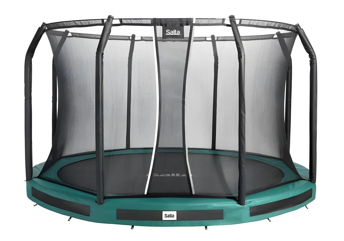 Trampolina ogrodowa Premium 396 cm, zielona