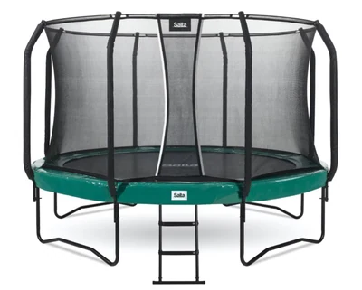 Trampolina ogrodowa Salta First Class 251 cm, zielona
