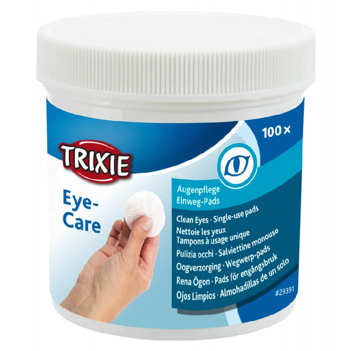 TRIXIE Eye Care - Chusteczki do oczu, 100 szt.
