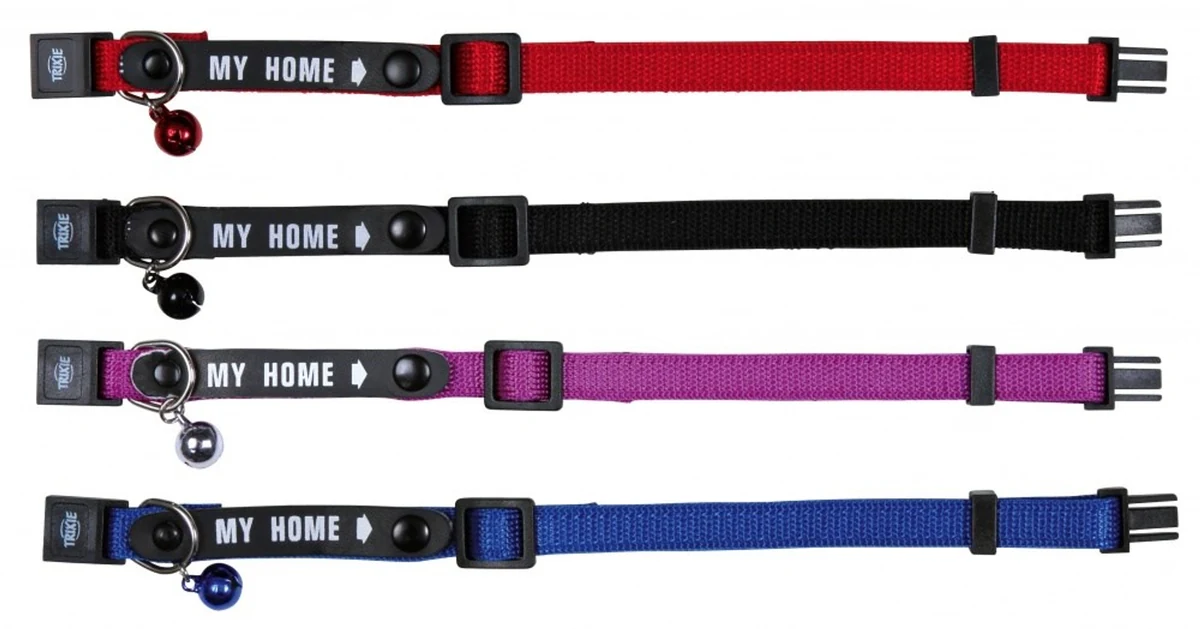 TRIXIE My home - Obroża z Adresówką i Dzwoneczkiem dla Kota