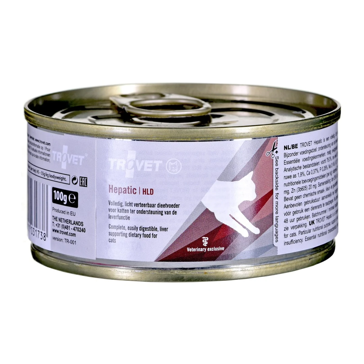 Karma mokra dla kota TROVET Hepatic HLD z kurczakiem - 100 g