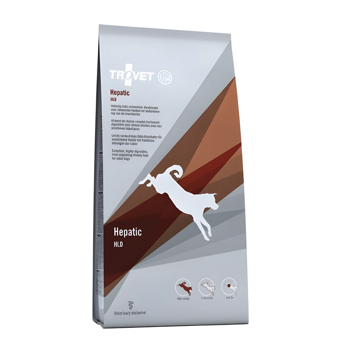 TROVET Hepatic HLD - Karma sucha dla psa z kurczakiem, 3 kg