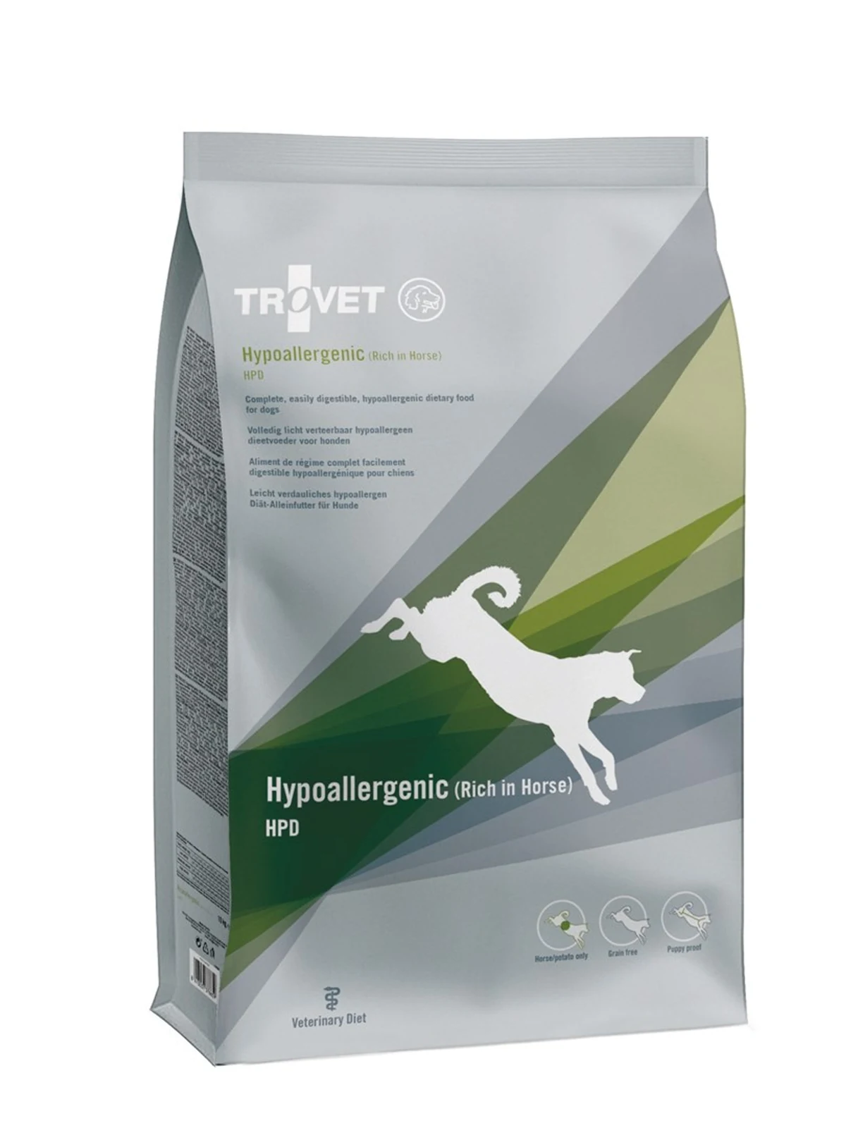Karma sucha dla psa Trovet HPD Horse 3 kg - Bezglutenowa, bez cukru, bez soi