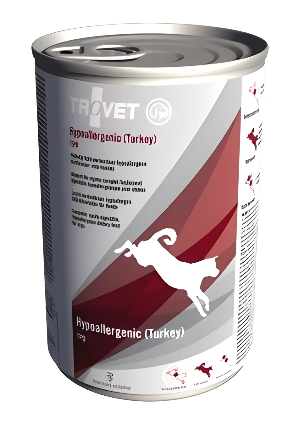 Hipoalergiczna karma mokra dla psa TROVET TPD z indykiem - 400 g