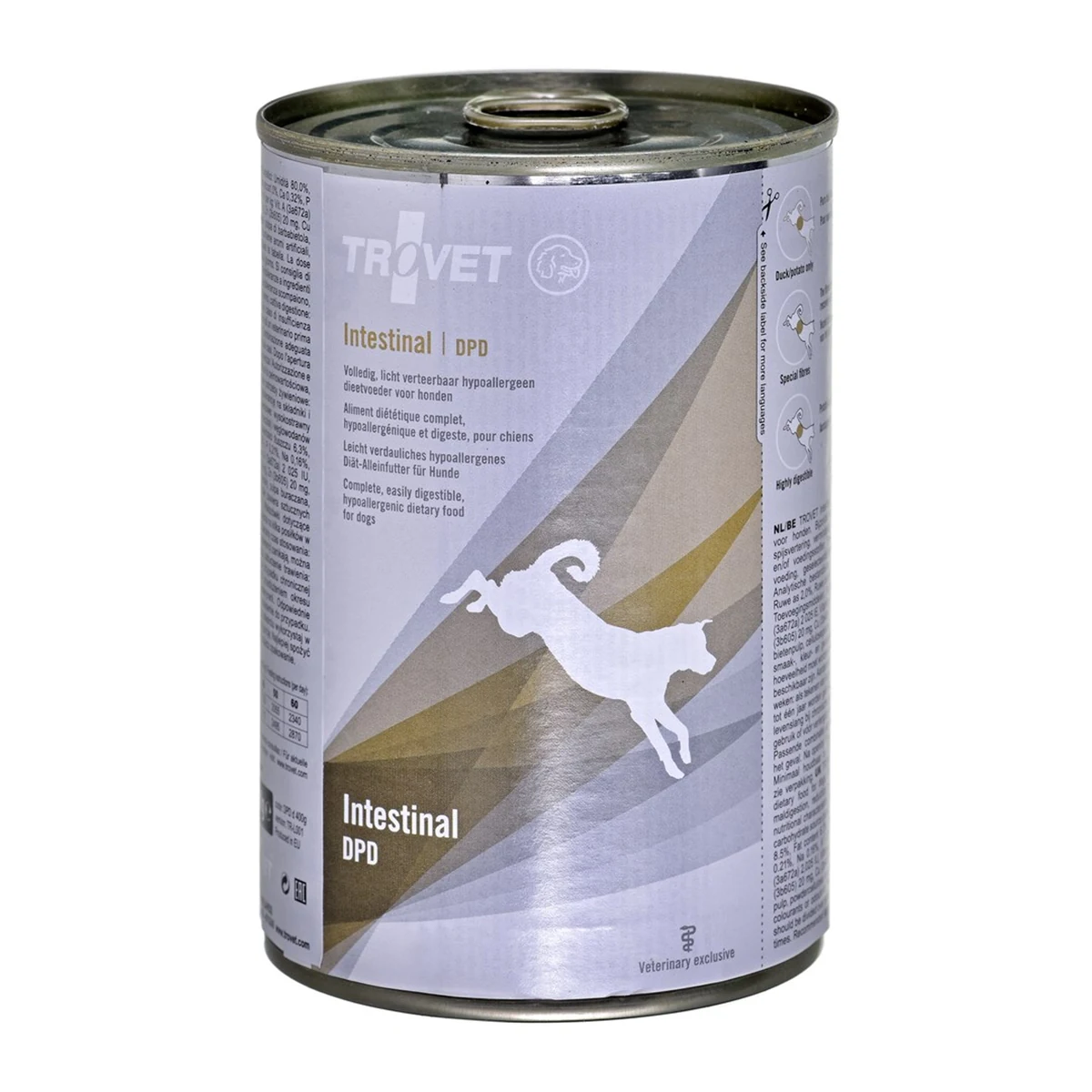 Mokra karma dla psa TROVET Intestinal DPD z kaczką - 400 g