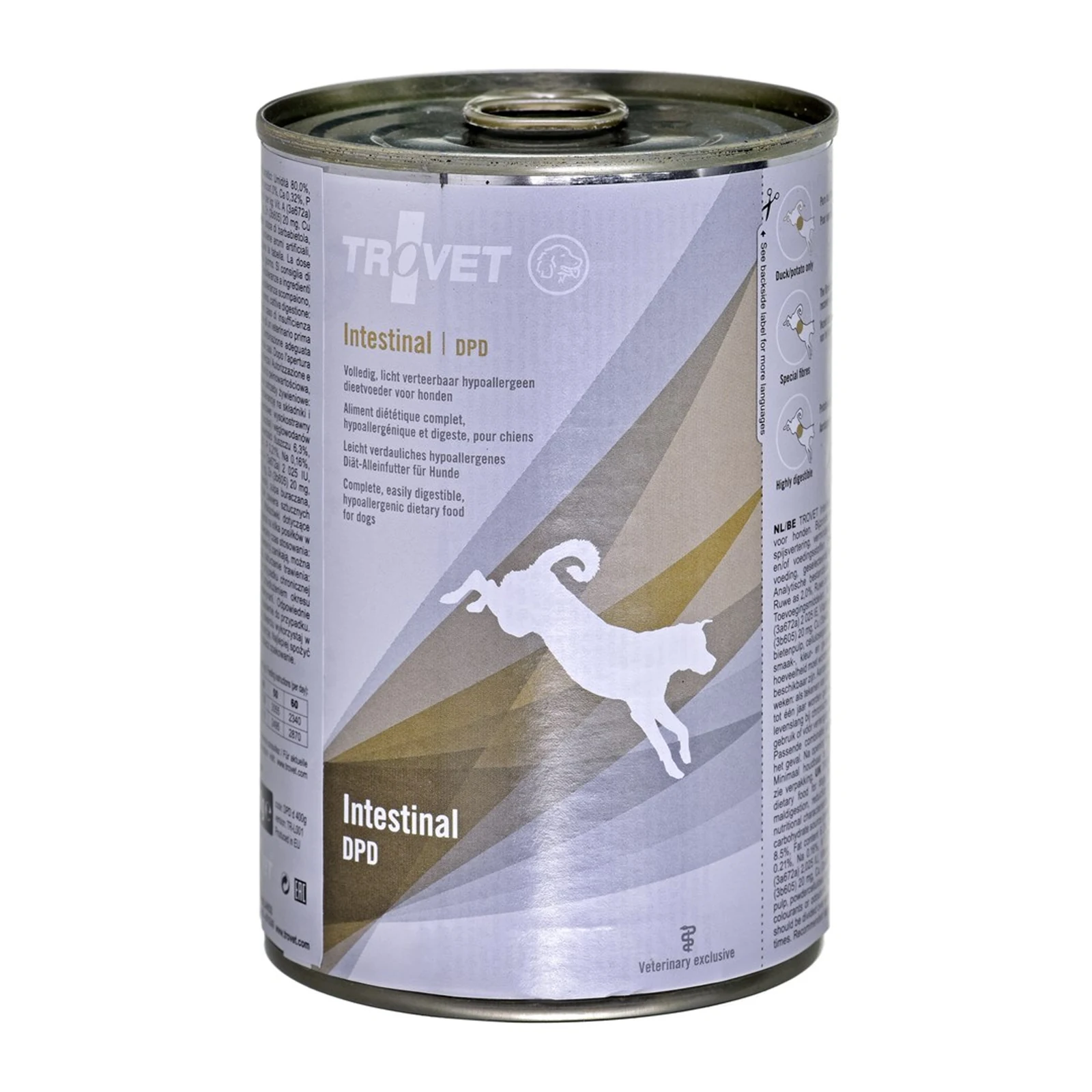 Mokra karma dla psa TROVET Intestinal DPD z kaczką - 400 g