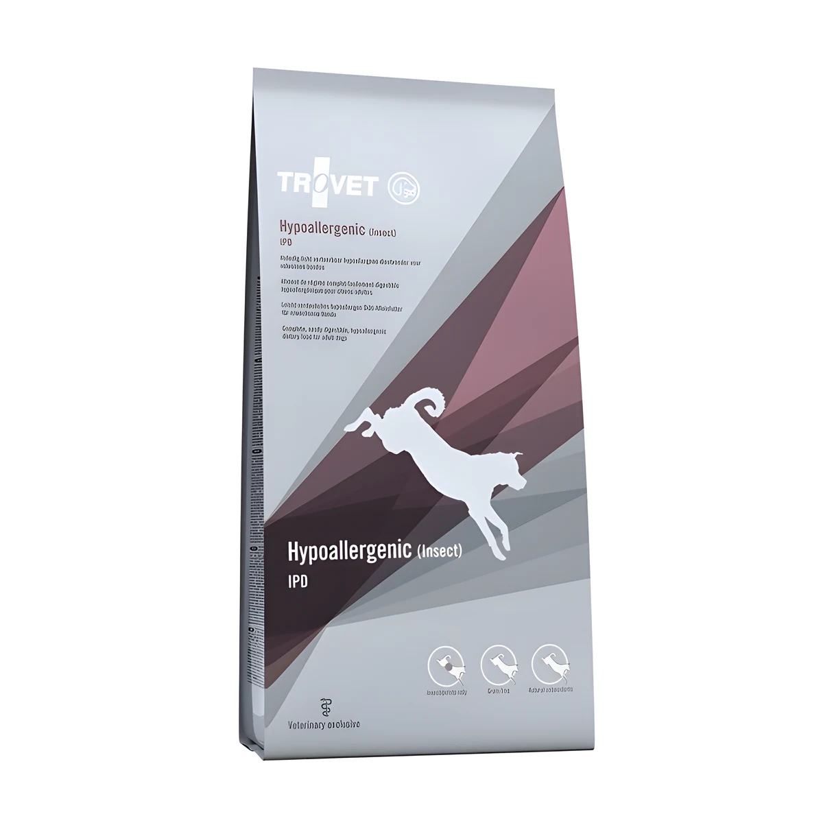Hipoalergiczna karma sucha dla psa Trovet IPD z owadami 10 kg