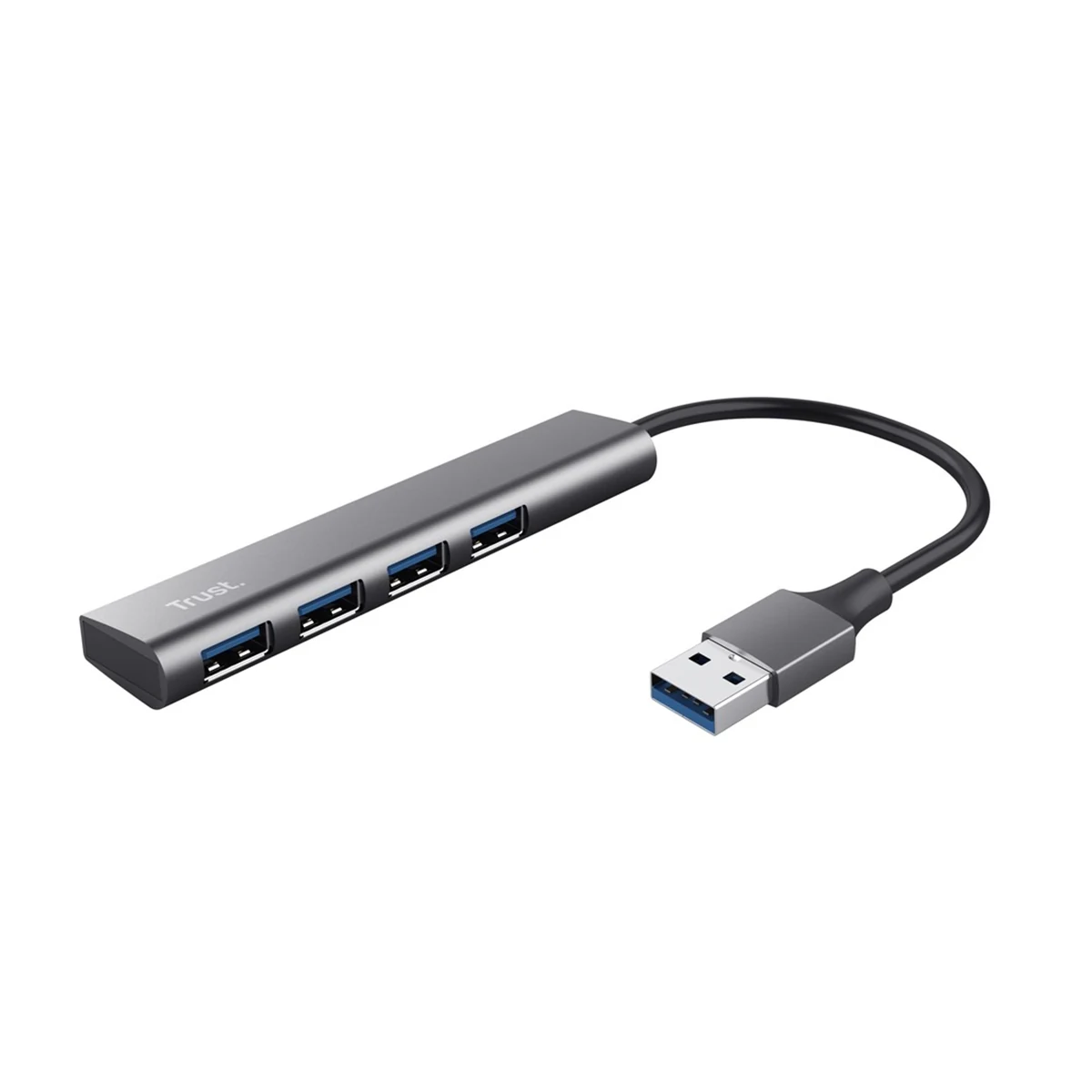 Hub USB Trust HALYX 4-portowy - Czarny/Szary