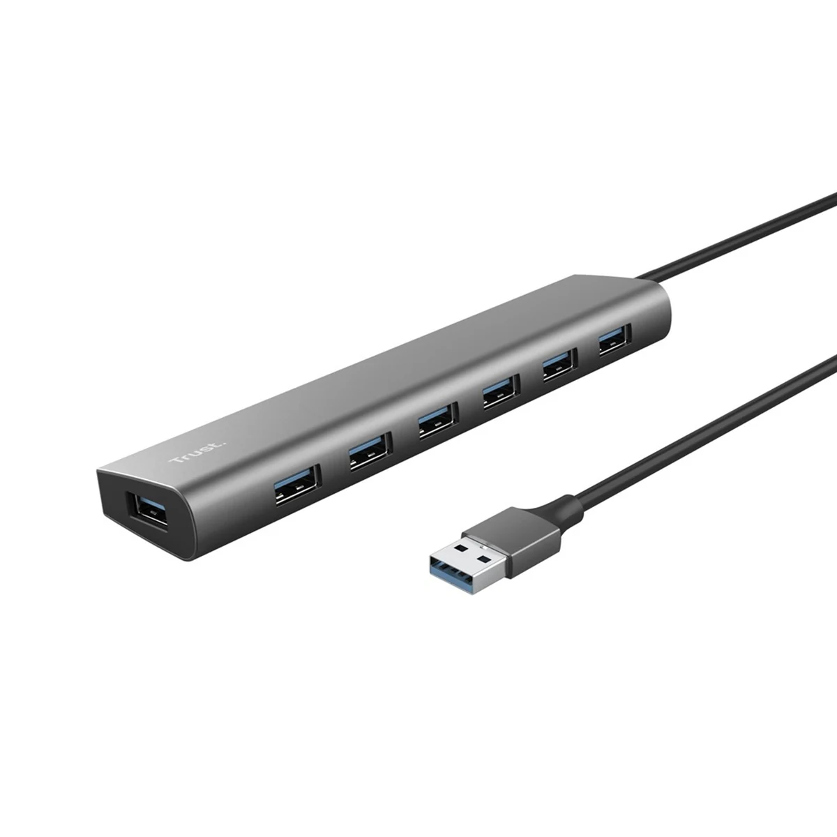 Trust HALYX 7 Port USB Hub Srebrny