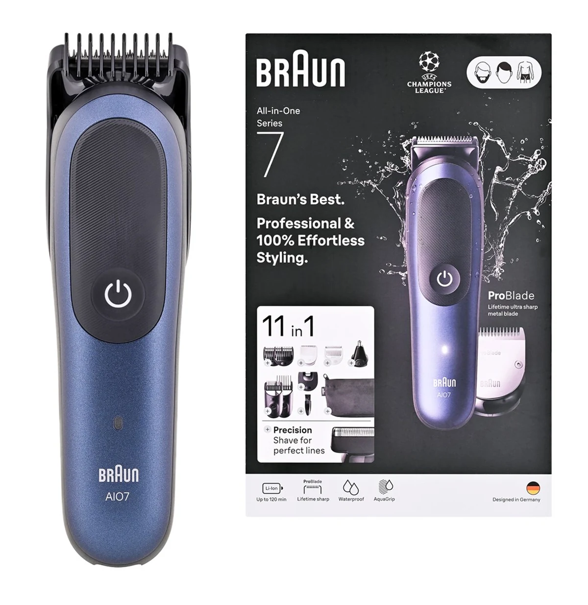 Trymer Braun AIO7540, 120 Min Czas Pracy