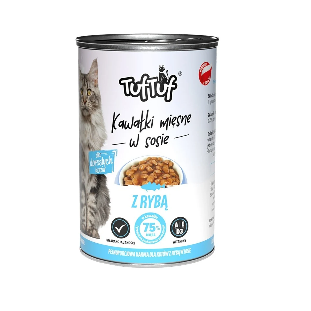 Tuf Tuf kawałki mięsne z rybą 415g