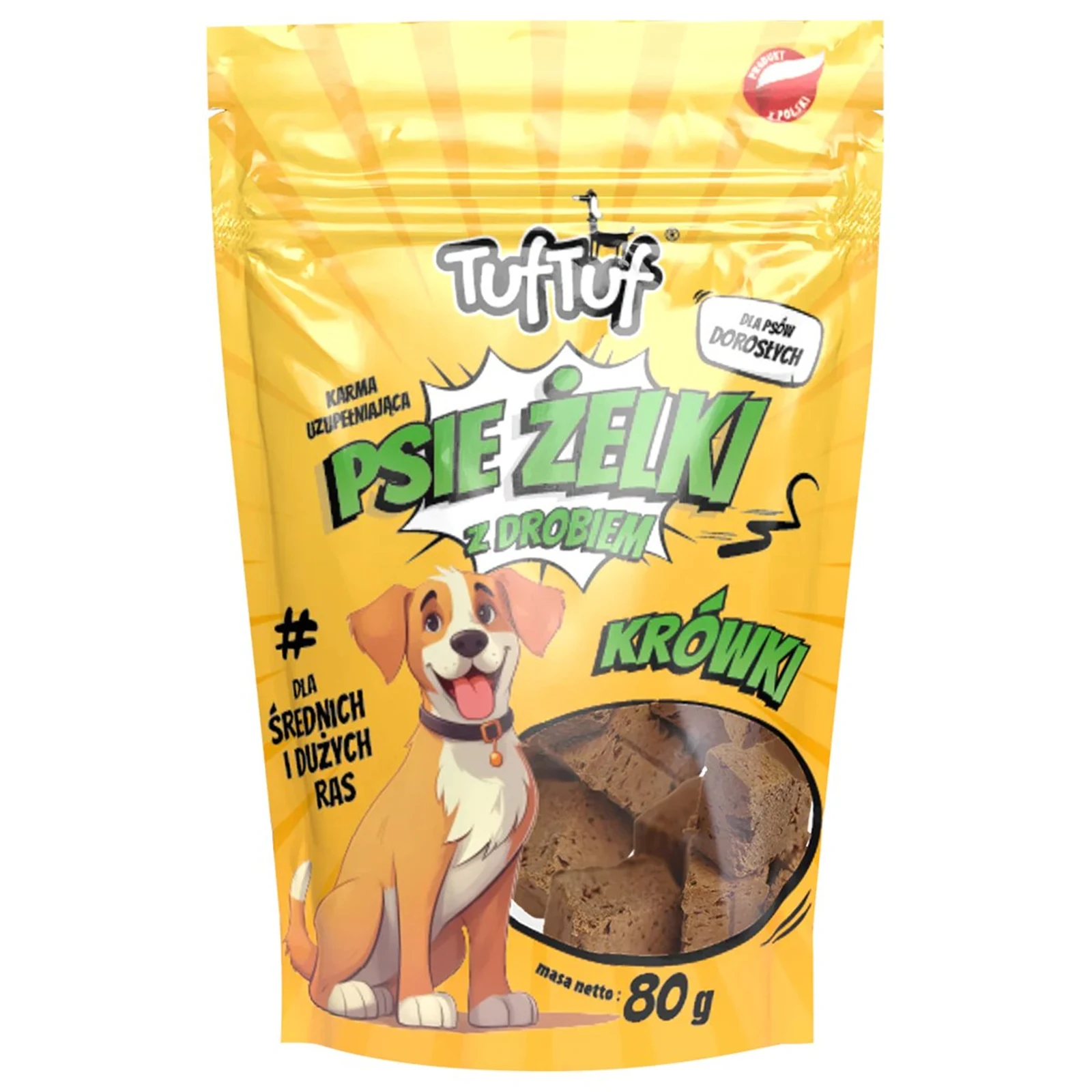 Tuf Tuf Krówki Drobiowe 80g - Bez Cukru i Glutenu — zdjęcie 1 z 2