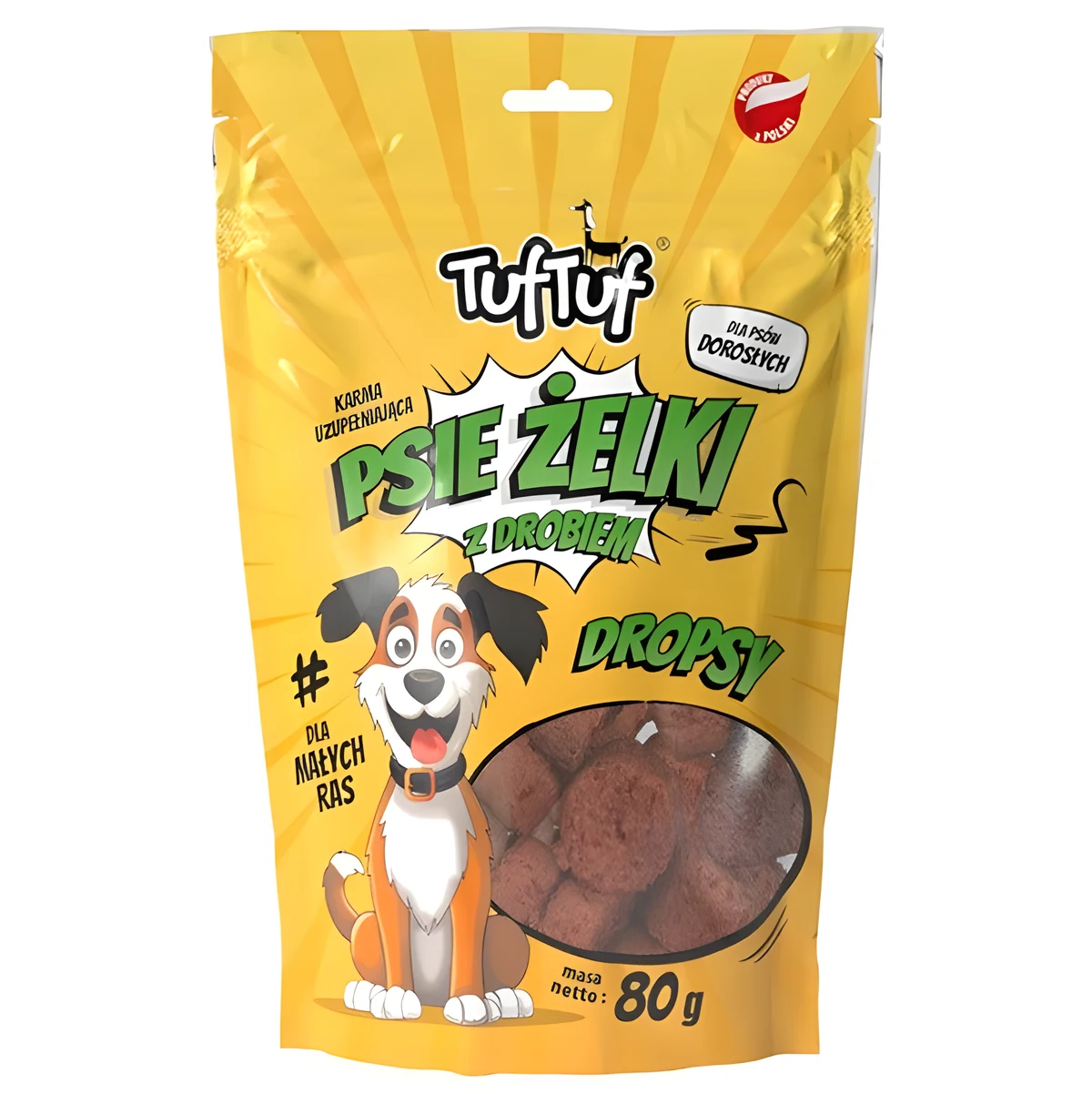 Tuf Tuf Psie żelki - dropsy drobiowe 80g