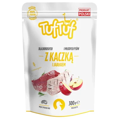 Mokra karma dla psa Tuf Tuf - mielonka z kaczką 300g