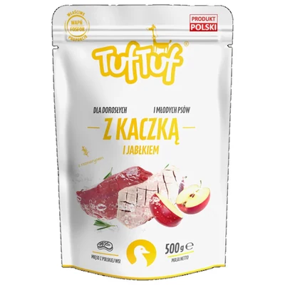 Mokra karma dla psa Tuf Tuf - mielonka z kaczką 500g