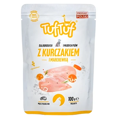 Tuf Tuf Mokra Karma w saszetce - mielonka z kurczakiem 100g