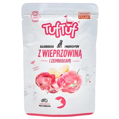 Mokra karma Tuf Tuf - Saszetka z mielonką wieprzową 300g