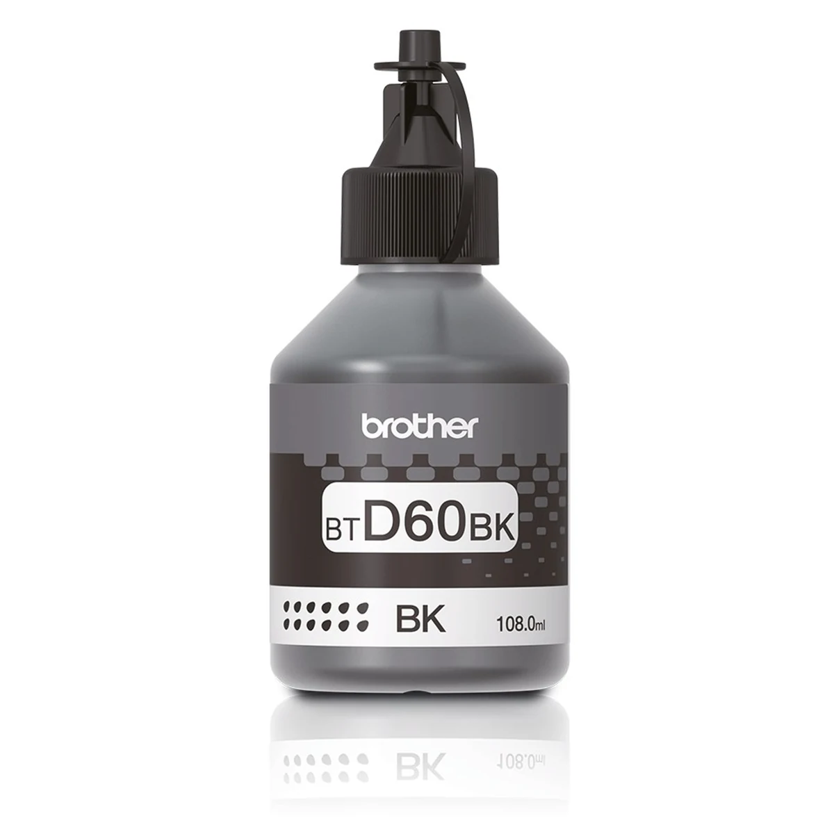 Tusz Brother czarny BTD60BK, 6500 stron, 108 ml