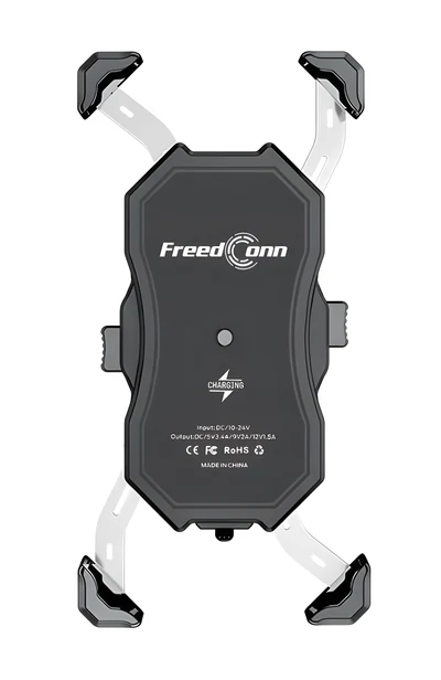 Uchwyt FreedConn MC1W 15W + USB 10,2 cm