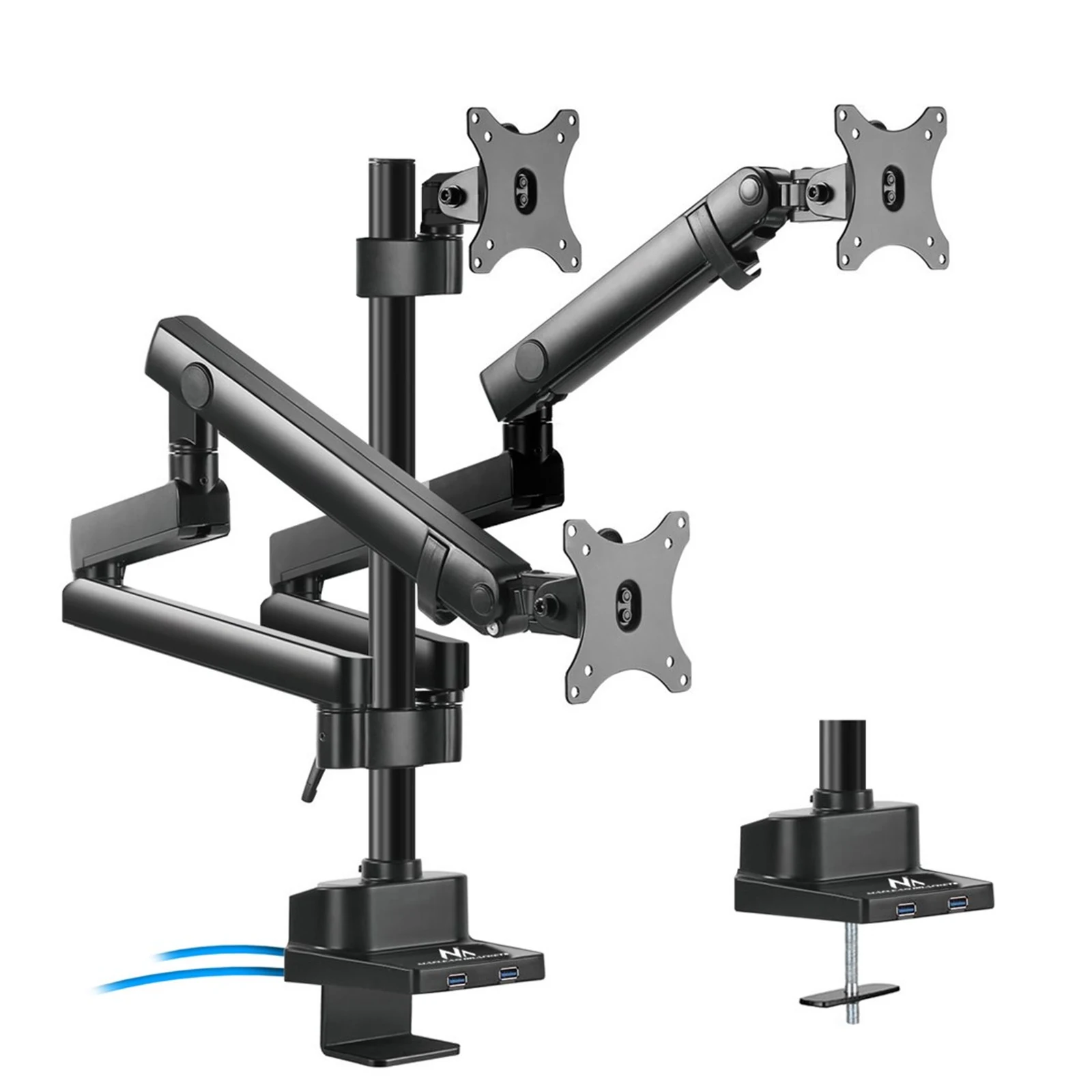 Uchwyt Maclean MC-811 do 3 monitorów 17"-27"