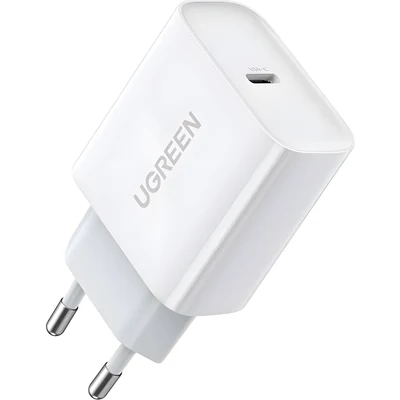 Ładowarka sieciowa USB-C Power Delivery 20W, biała