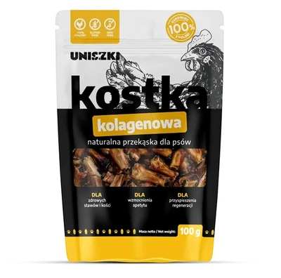 Przysmak dla psa - Kostka kolagenowa UNISZKI 100g