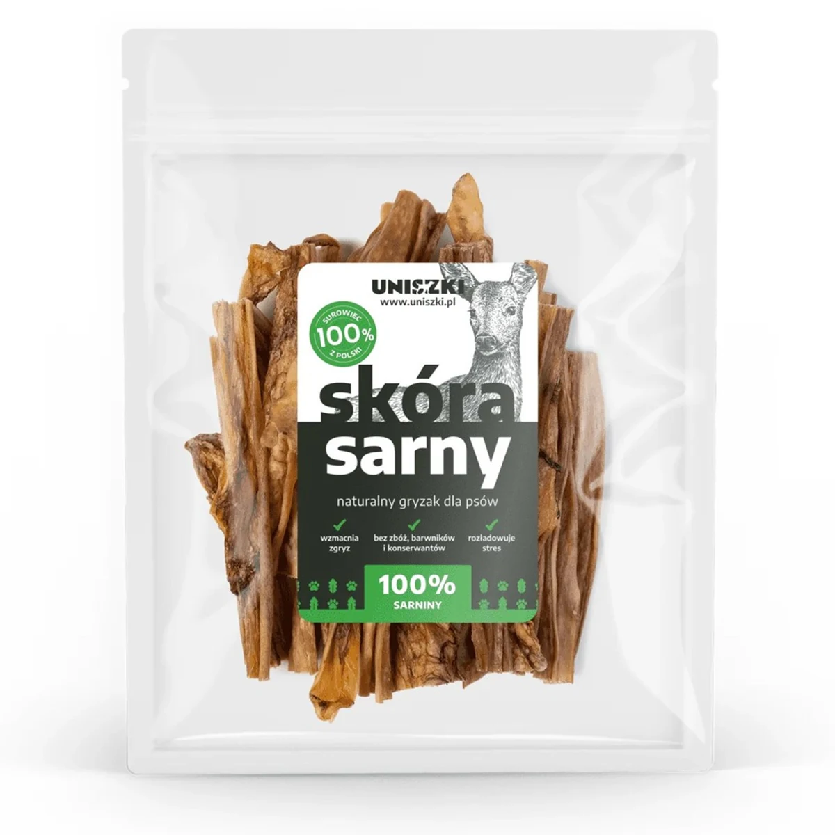 UNISZKI Skóra sarny 100g dla zwierząt