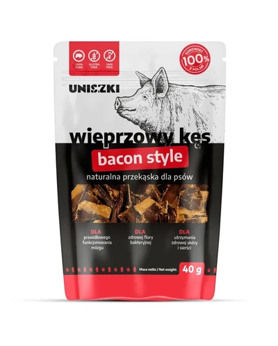 Przysmak dla psa - Wieprzowy kęs "Bacon Style" 40g