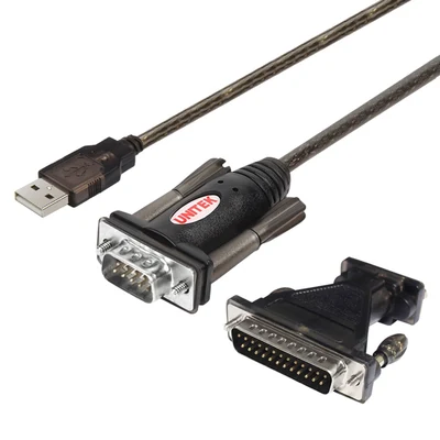 Adapter konwerter USB-RS232 UNITEK DB9F/DB25M