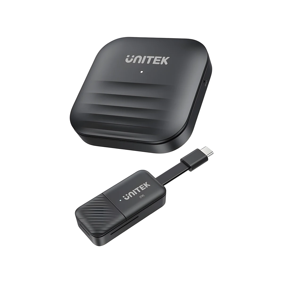 UNITEK Bezprzewodowy Nadajnik HDMI USB-C Czarny