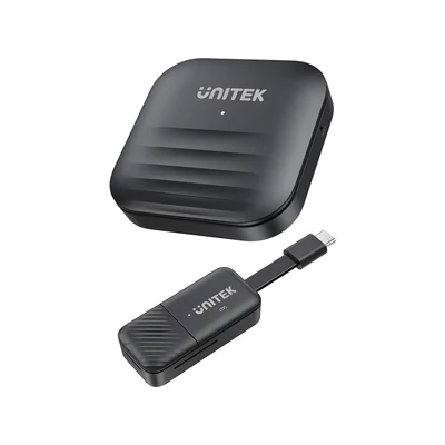 Bezprzewodowy nadajnik HDMI USB-C Unitek, czarny