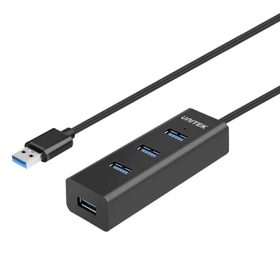 Adapter UNITEK HUB USB 3.0 Y-3089 - Czarny