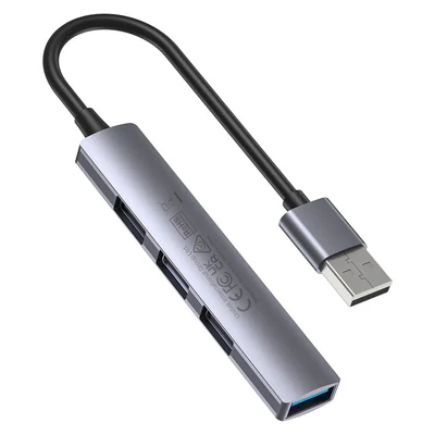 Hub USB-A UNITEK, 1x USB-A 5 Gbps, 3x USB-A 2.0, aluminiowy