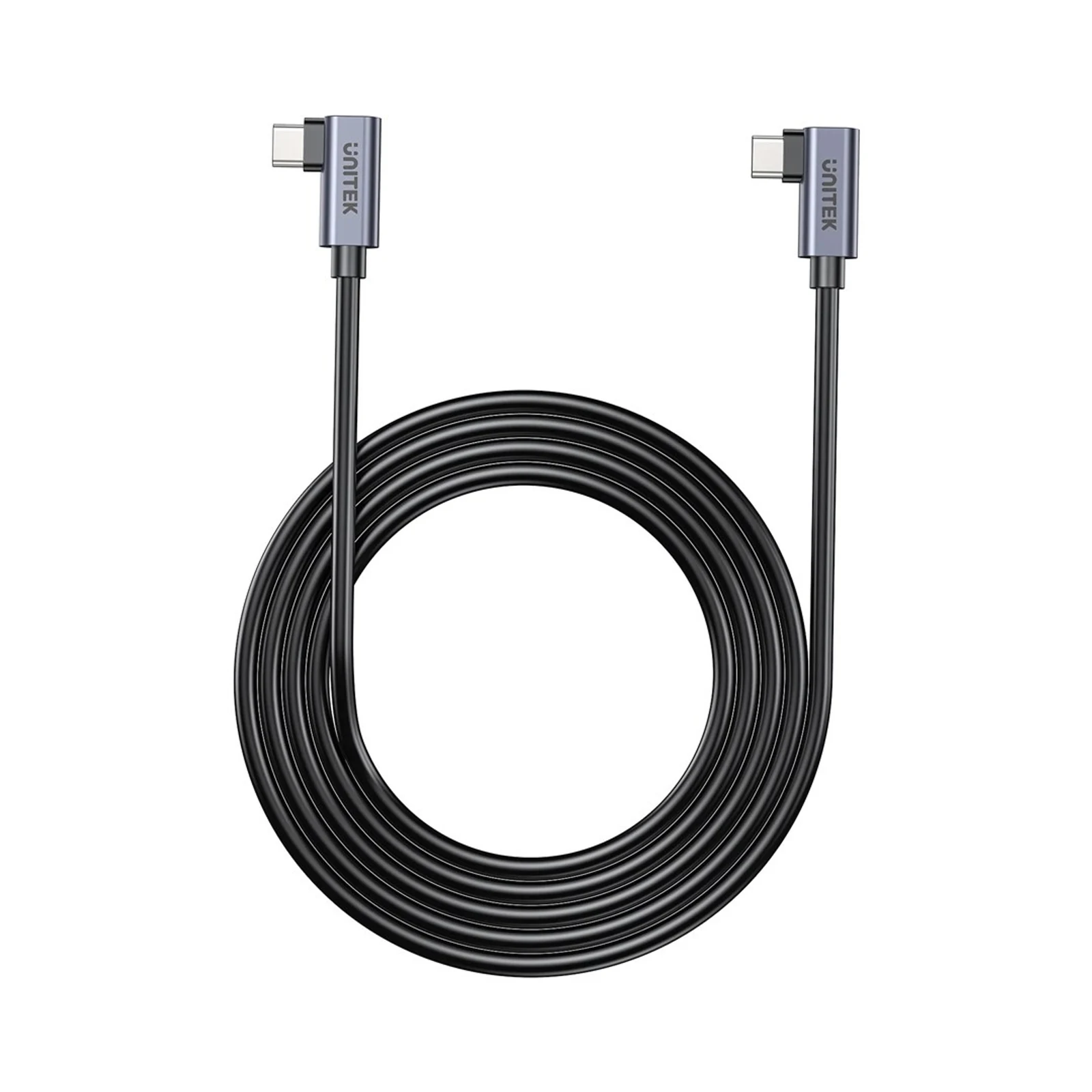 UNITEK KABEL USB-C KĄTOWY 90° PD 100W 0,5M — zdjęcie 1 z 6