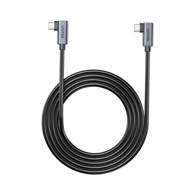 Kabel USB-C Kątowy 90° Unitek PD 100W 1m