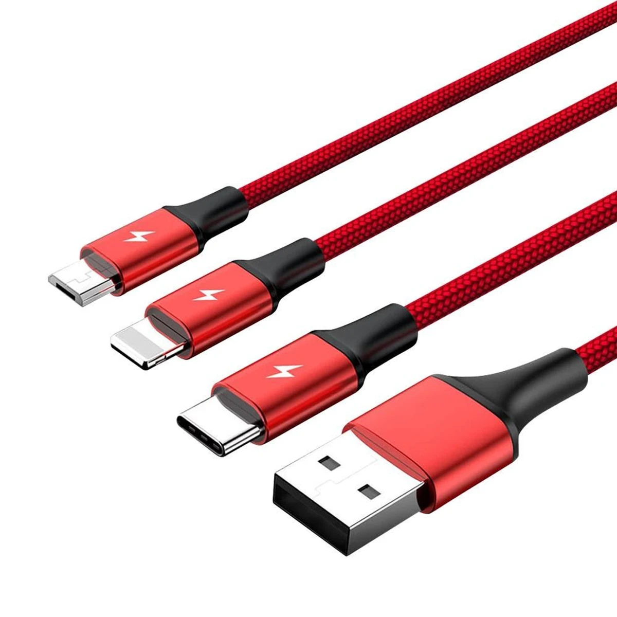 UNITEK PRZEWÓD USB 3IN1CHARGING 1,2m
