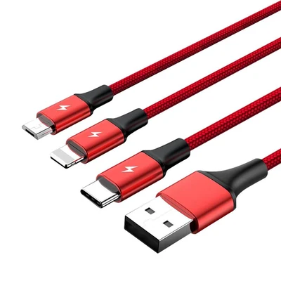 UNITEK PRZEWÓD USB 3IN1CHARGING 1,2m