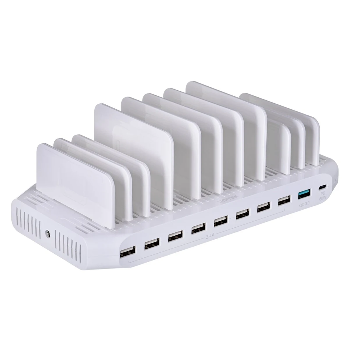 Stacja ładująca UNITEK Y-2190, 10 portów USB, 160W