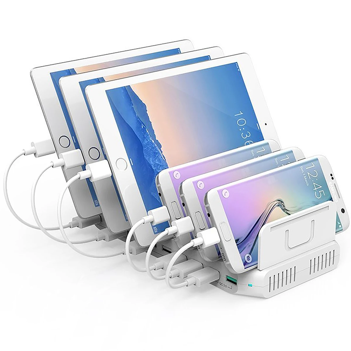 Ładowarka sieciowa Unitek Y-2190A, 10 portów USB z QC 3.0