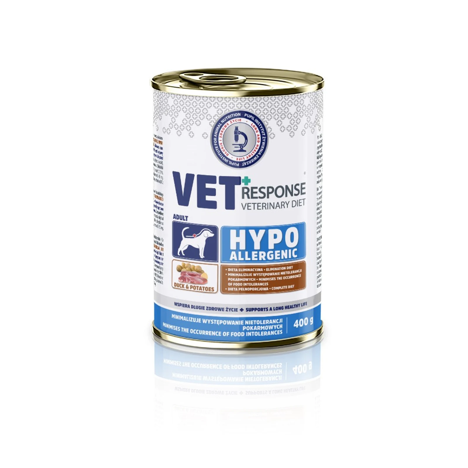VET RESPONSE Hypoallergenic kaczkakarma dla psa 400g — zdjęcie 1 z 4
