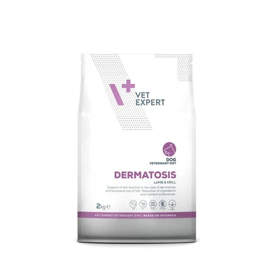 VetExpert Dermatosis - Karma sucha dla psa z jagnięciną i krylem 2kg