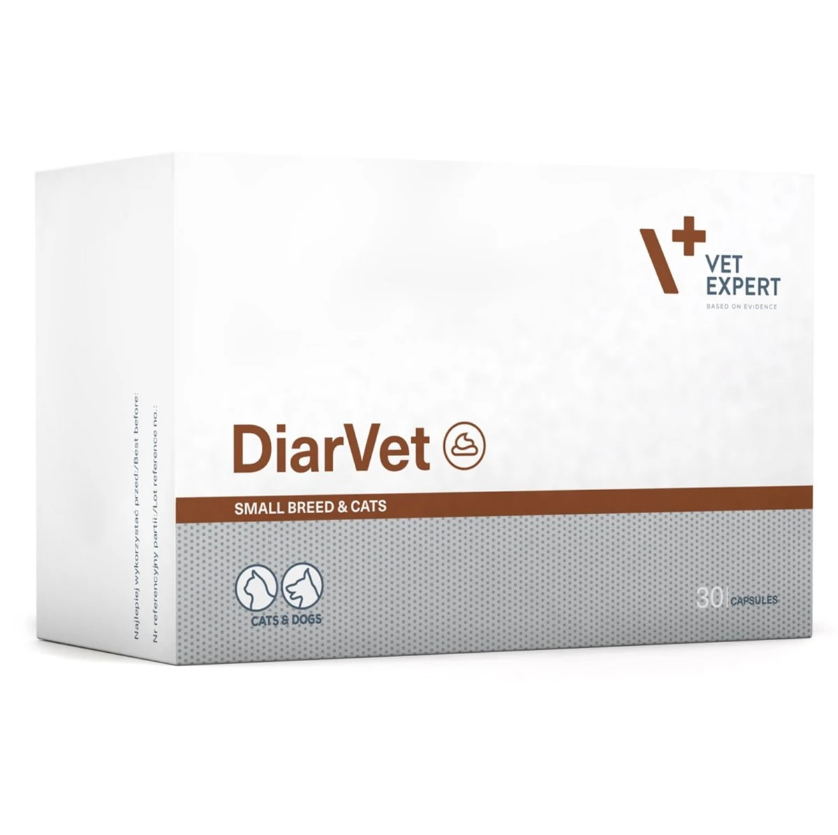 VetExpert Diarvet Small Breed and Cats 30 caps.