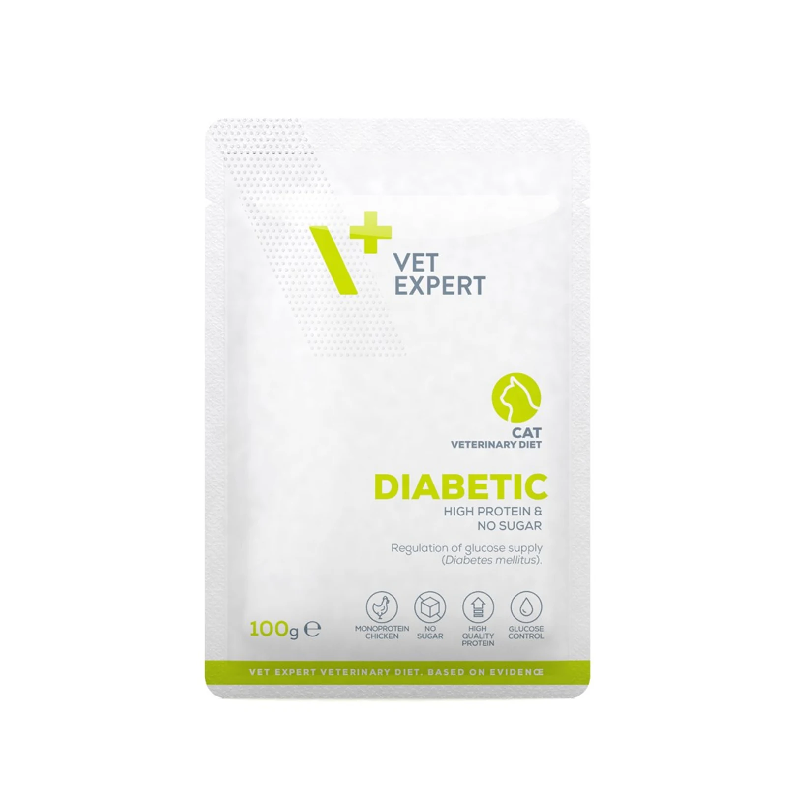 VetExpert Dietetyczna Karmę dla Kót z Diabetem 100g — zdjęcie 1 z 3