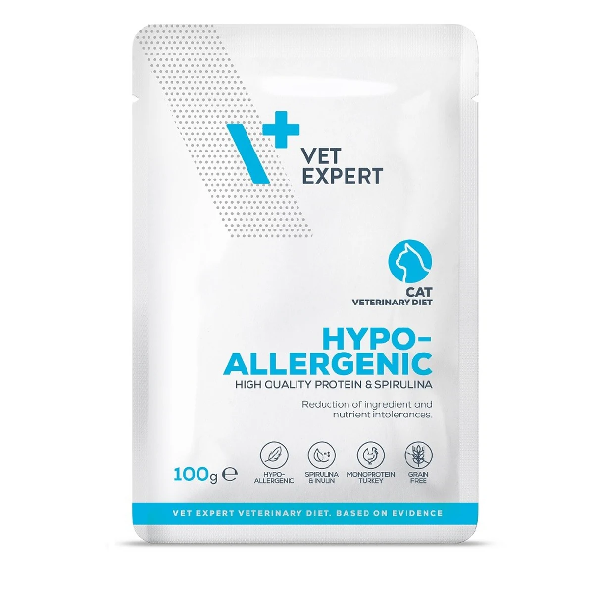 Karma mokra dla kota VetExpert Hypoallergenic z indykiem 100g