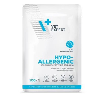 Karma mokra dla kota VetExpert Hypoallergenic z indykiem 100g