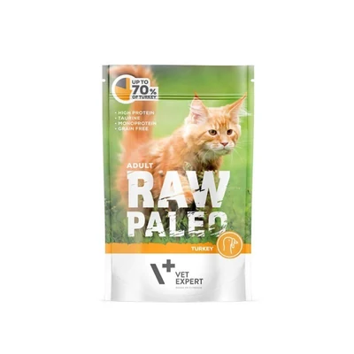 VetExpert Raw Paleo - Karma mokra dla dorosłych kotów z indykiem 100g