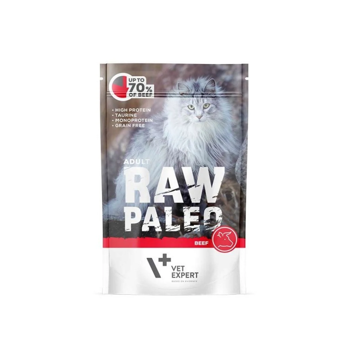 VetExpert Raw Paleo adult cat - Wołowina 100g