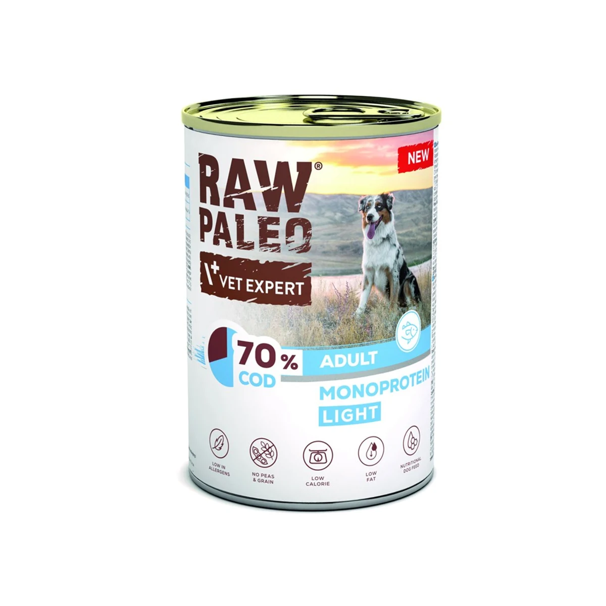VetExpert Raw Paleo Dorsz/Cod Light 400g